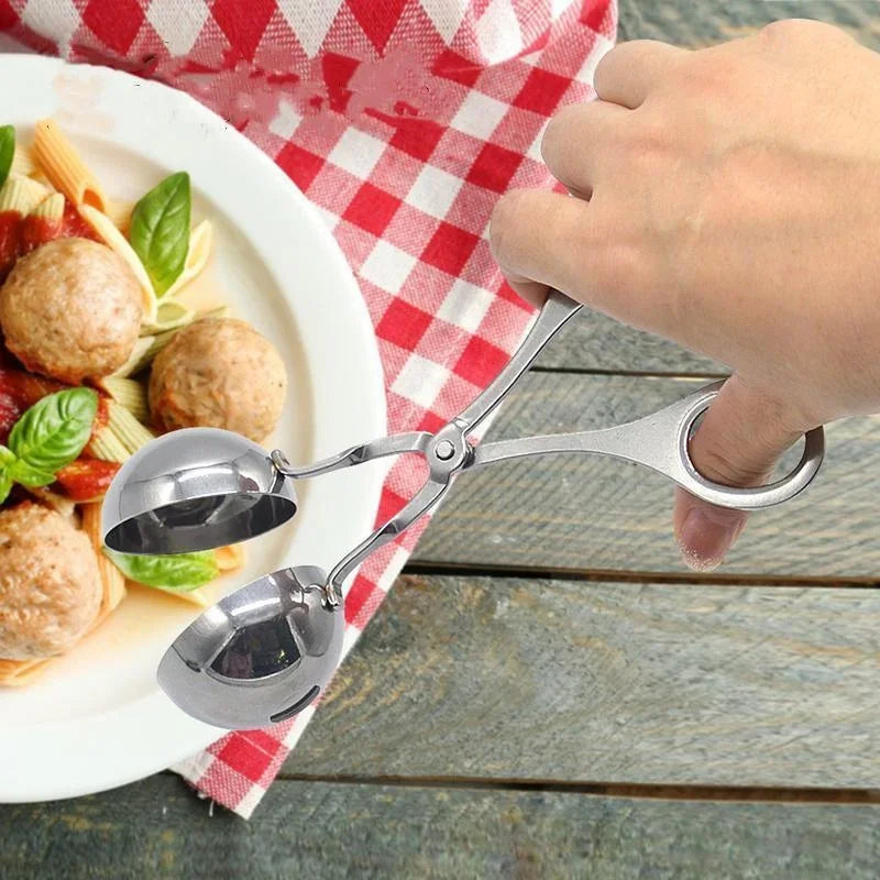 Meat Ball Maker Tool Stainless Steel Clip Round Rice Ball Shaper Spoon Meatball Making Mold Non Stick Stuffed Kitchen Gadget Meat Ball Maker Tool Stainless Steel Clip Round Rice Ball Shaper Spoon Meatball Making Mold Non Stick Stuffed Kitchen Gadget